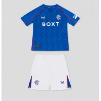 Echipament fotbal Rangers Tricou Acasa 2024-25 pentru copii maneca scurta (+ Pantaloni scurti)